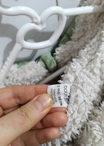 Yeşil Bebek Peluş Tulum - Görsel 6