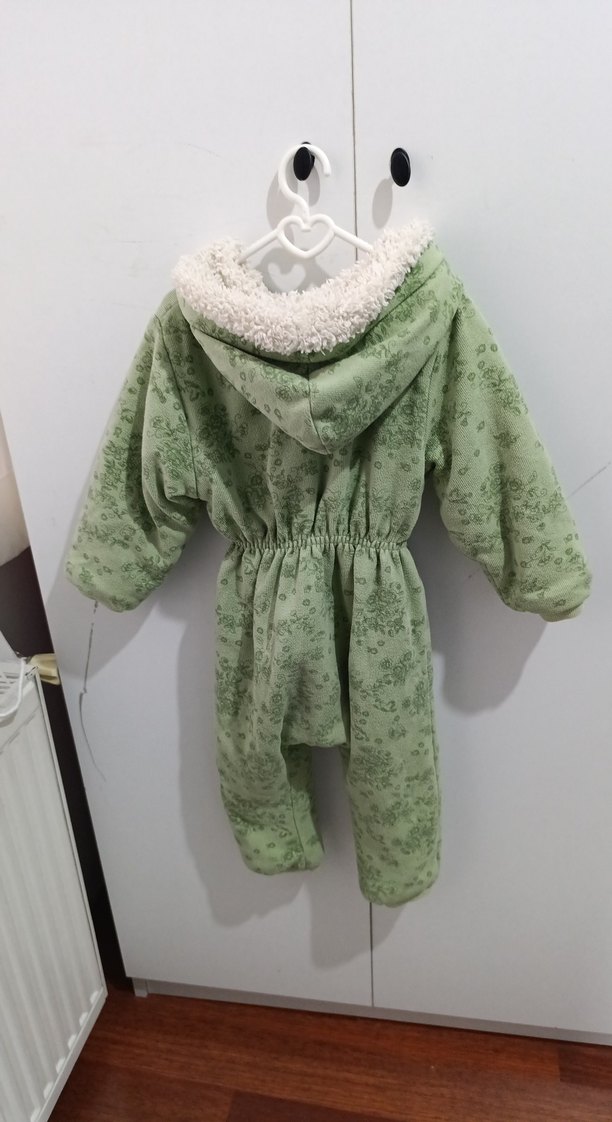 Yeşil Bebek Peluş Tulum - Görsel 5