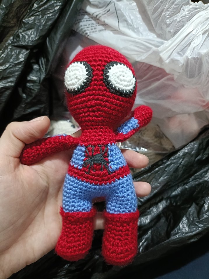 Renkli El Yapımı Tığ İşi Beyaz Kedi Oyuncak - Görsel 3