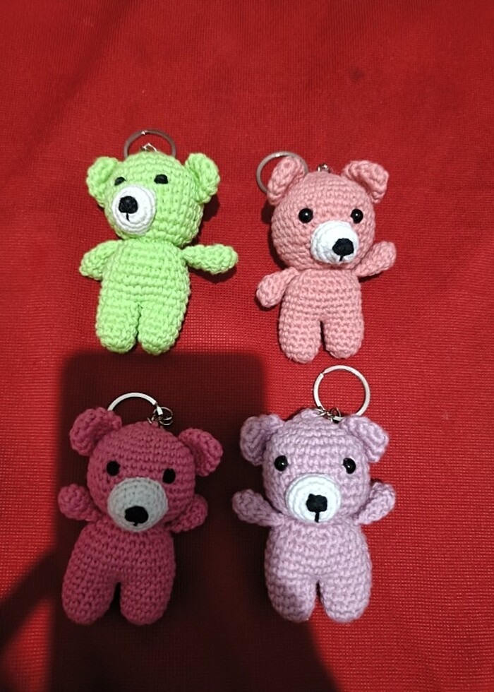 Amigurumi ayıcık anahtarlık - Görsel 2