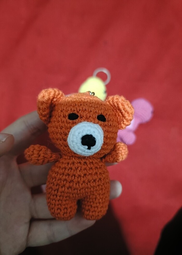 Amigurumi ayıcık anahtarlık - Görsel 3