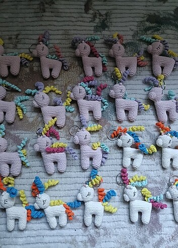 Amigurumi unicorn anahtarlı - Görsel 3