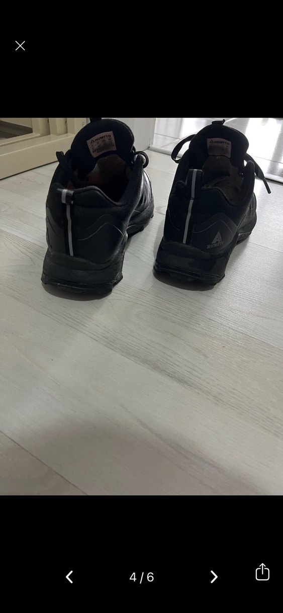 Siyah Bağcıklı Erkek Outdoor Spor Ayakkabı - Görsel 4