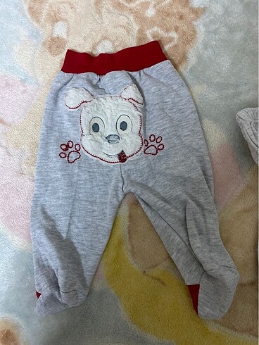 3-6 Ay Beden İki adet patikli pijama
