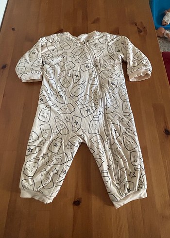 Uzun Kollu Fermuarlı Bebek Uyku Tulumu