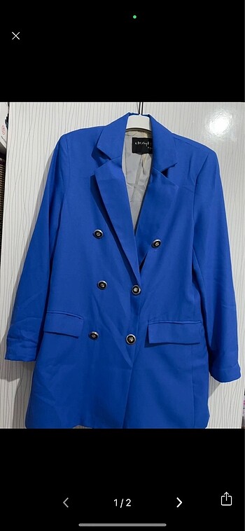 saks mavisi blazer ceket