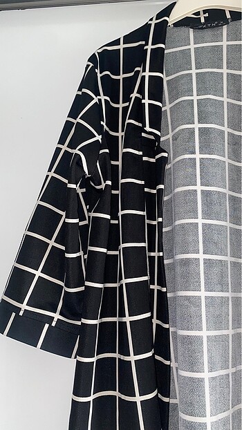 m Beden kareli blazer ceket