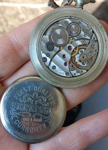  Beden gri Renk SERKİSOF 18 Jewels Antimagnetic...ANTIKA KÖSTEKLİ SAAT