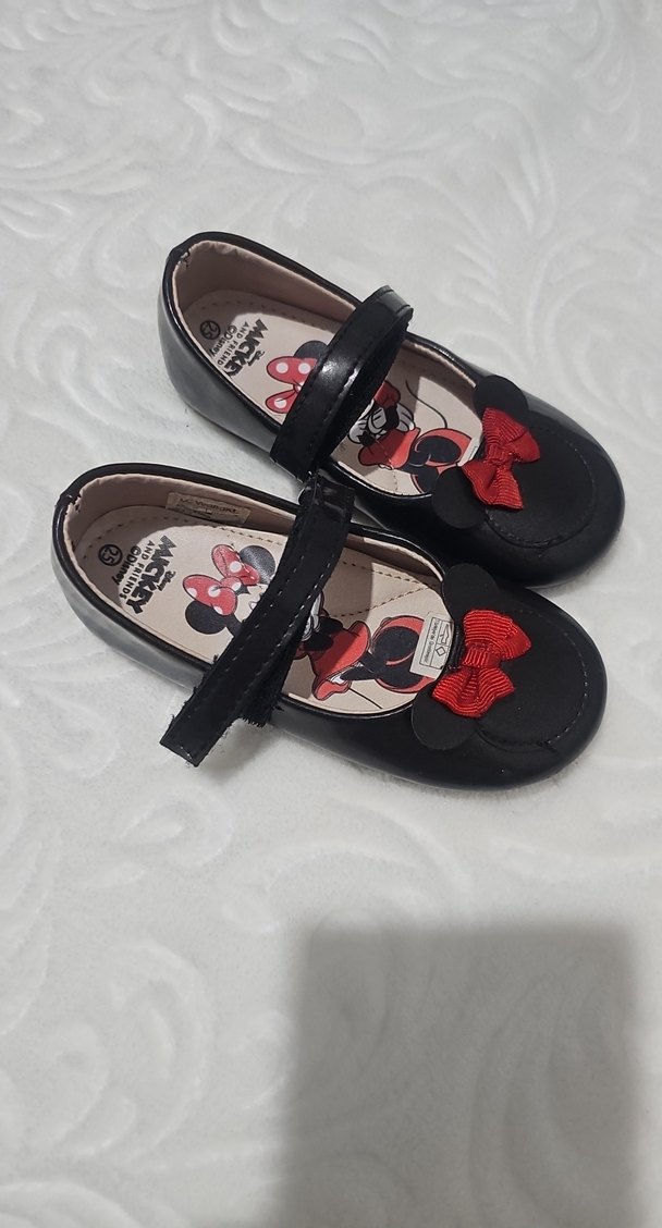 Kız Çocuk Siyah Tokalı Babet Ayakkabı - Görsel 3