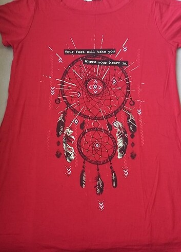 Lcw tunik s kırmıxı asimetrik