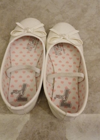 Kız Çocuk Beyaz Fiyonklu Babet - Görsel 3