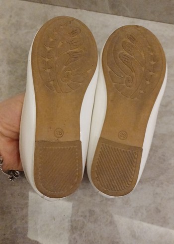 Kız Çocuk Beyaz Fiyonklu Babet - Görsel 5