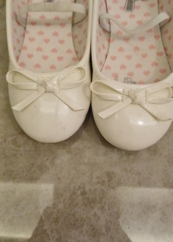 Kız Çocuk Beyaz Fiyonklu Babet - Görsel 4