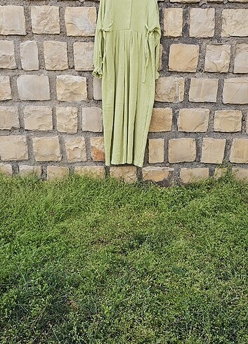 Müslin kumaş  Elbise  - Görsel 6