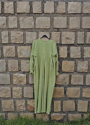 Müslin kumaş  Elbise  - Görsel 7