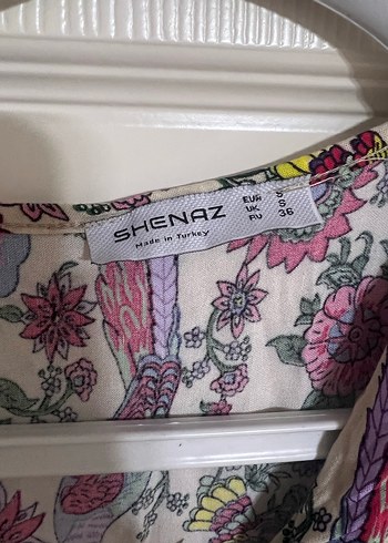 Renkli Bohem Desenli V Yaka Hamile Elbisesi/normal elbise - Görsel 2