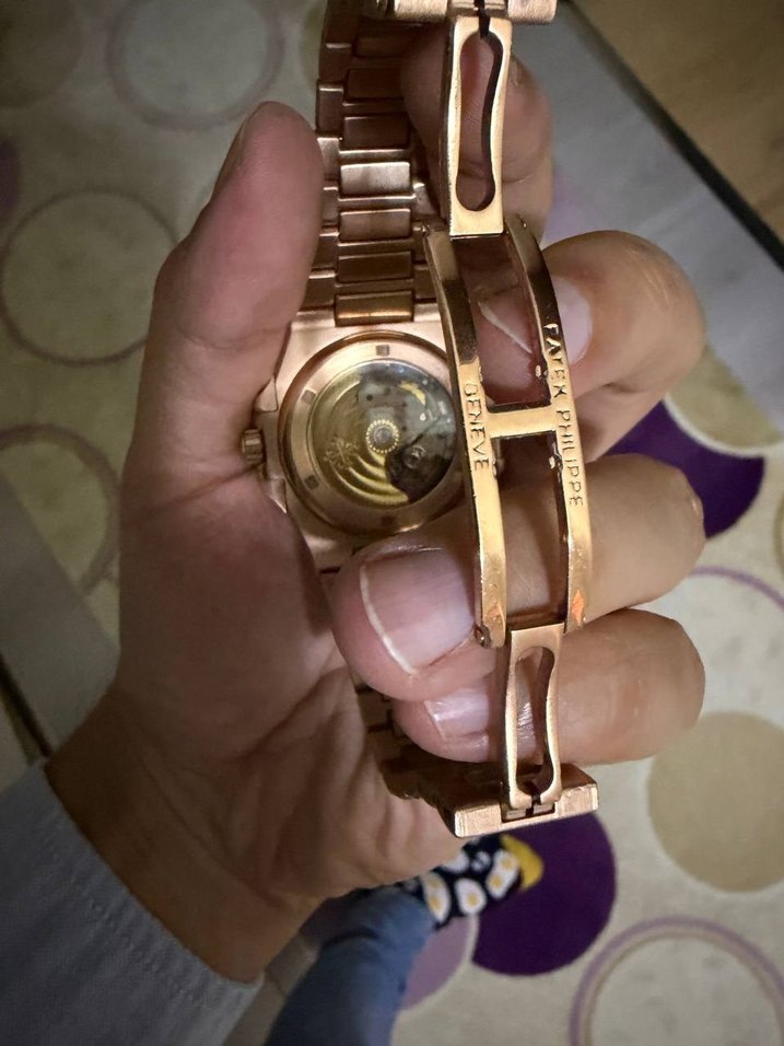patek philippe rosegold otomatik premium ust kalite saat - Görsel 2