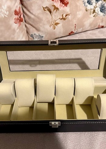6 bölmeli premium saat kutusu - Görsel 3