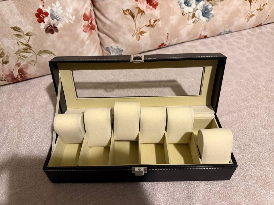 6 bölmeli premium saat kutusu - Görsel 3