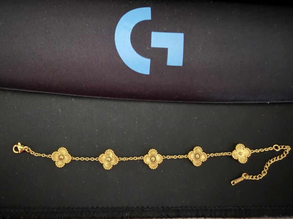 unisexpaslanmaz çelik van cleff bileklik - Görsel 2