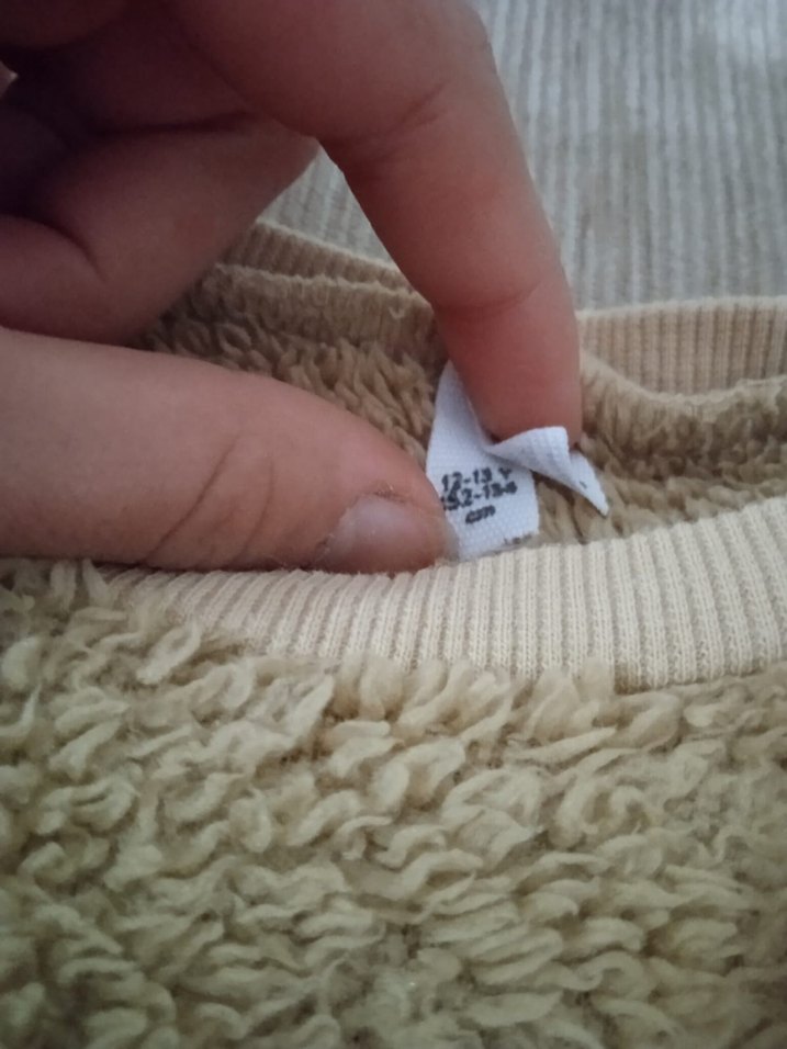 Bej  Peluş Sweatshirt - Görsel 2