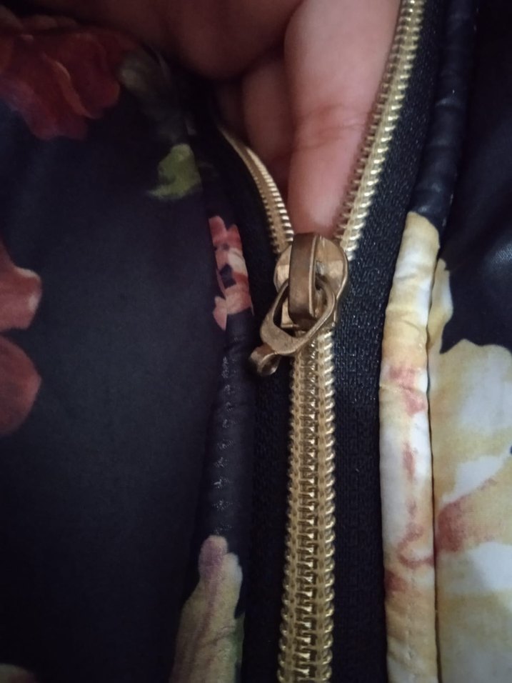 Çiçek Desenli Uzun Mont Kapüşonlu - Görsel 3