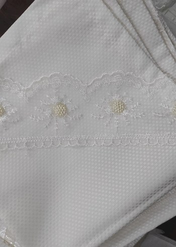 beyaz runner ve 12li pecete - Görsel 3