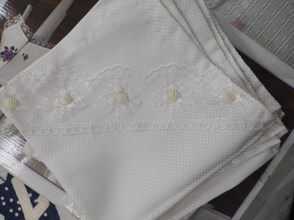 beyaz runner ve 12li pecete - Görsel 3