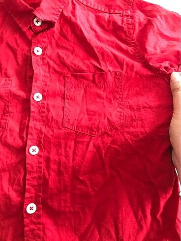 7 Yaş Beden Lc Waikiki kırmızı erkek gömlek