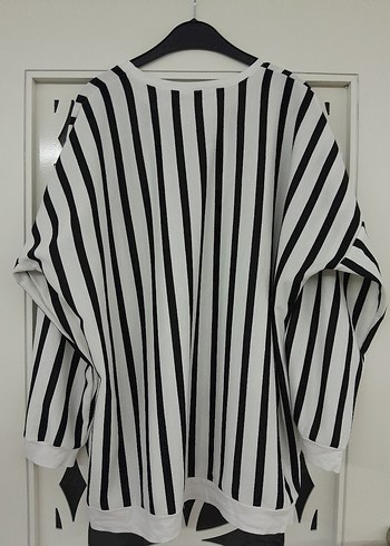 xl Beden çeşitli Renk Buyuk beden çizgili sweatshirt