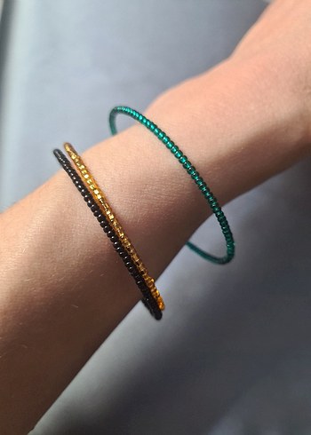 Gökkuşağı Renkli Boncuklu Kadın Bileklik (Tek sıra adet fiyatı) - Görsel 10