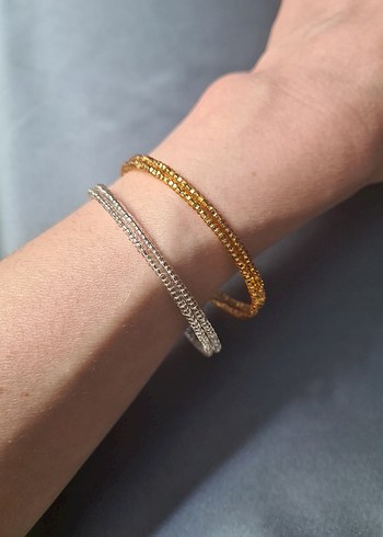 Gökkuşağı Renkli Boncuklu Kadın Bileklik (Tek sıra adet fiyatı) - Görsel 7