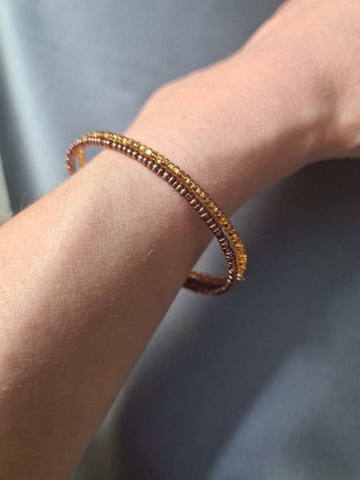 Gökkuşağı Renkli Boncuklu Kadın Bileklik (Tek sıra adet fiyatı) - Görsel 4