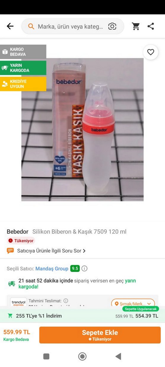 Bebedor kaşık biberon sıfır - Görsel 3