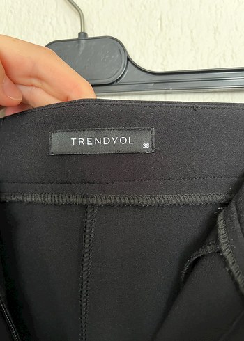 38 Beden Siyah Bol Paça Kumaş Pantolon Trendyolmilla