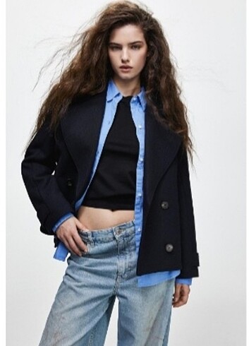 Pull&bear s beden astarlı yeni kaban