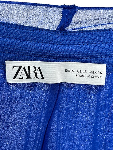 s Beden lacivert Renk Zara Midi Etek %70 İndirimli.