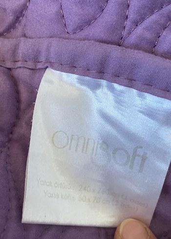 Mor Renkli Desensiz Yatak Örtüsü çitbkişilik - Görsel 4