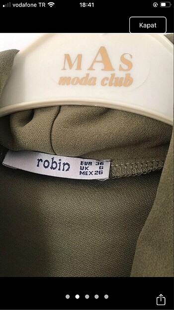 Haki elbise - Görsel 5