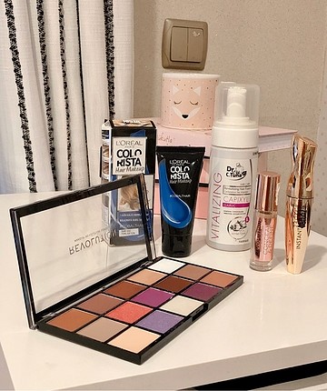 Makyaj Seti | Far paleti+Kapatıcı+Maskara bb