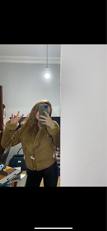Stradivarius stradivarius kürklü ceket