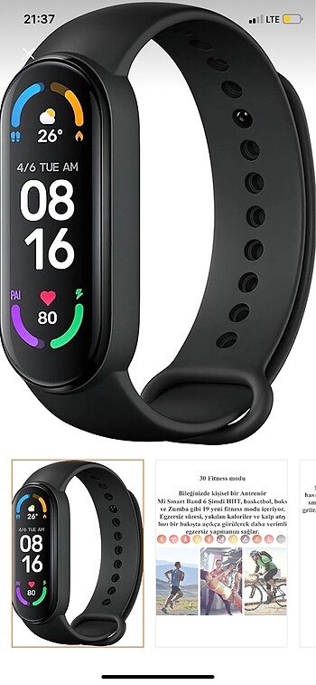 Xiaomi mi smart band 6 akıllı bileklik