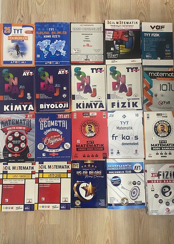 TYT AYT Soru Bankası ve Deneme Kitapları Seti