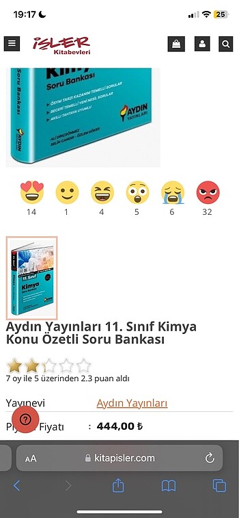 Aydın yayınları 11. Sınıf kimya kitabı sıfır