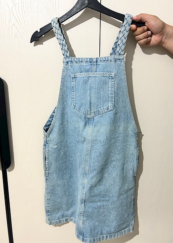 s Beden Kadın Mavi Denim elbise