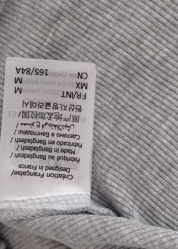 Gri V Yaka Düğmeli Uzun Kollu Kadın Kazak - Görsel 3