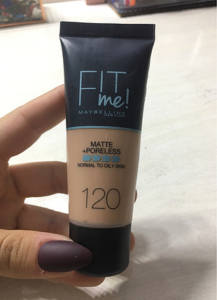 Maybelline Fit me matte fondöten 120 numara