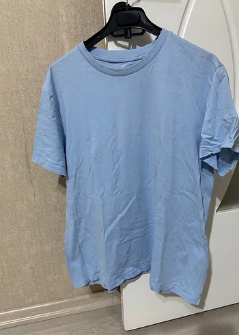 Mavi Pamuklu Kısa Kollu Tişört - Görsel 2