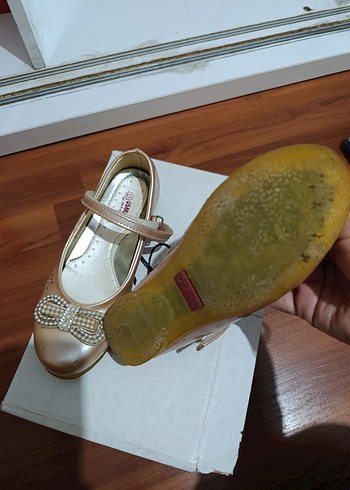 Klasik Bej Kız Çocuk Babet Ayakkabı - Görsel 2