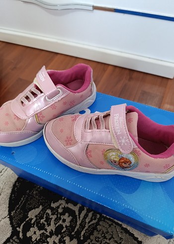 Frozen Kız Çocuk Pembe Spor Ayakkabı Velcro